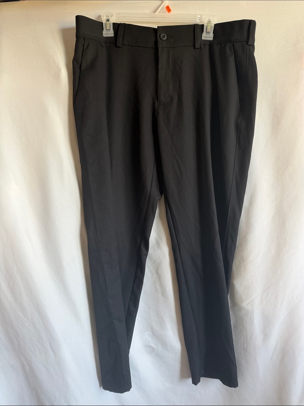 Haggar Black Men's Dress Slacks - Straight Leg